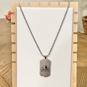Minnesota Timberwolves Dog Tag Necklace Silver Tone Ball Chain 23” Mens NBA